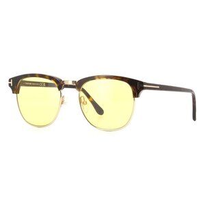New TOM FORD Henry Havana Square FT0248/S 52E Sunglasses Women